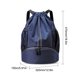 thumbnail image 3 of Mochila De Baloncesto Bolsa de deportes de viaje con cordón para natación, impermeable, doble cremallera, ligera, 3 of 7