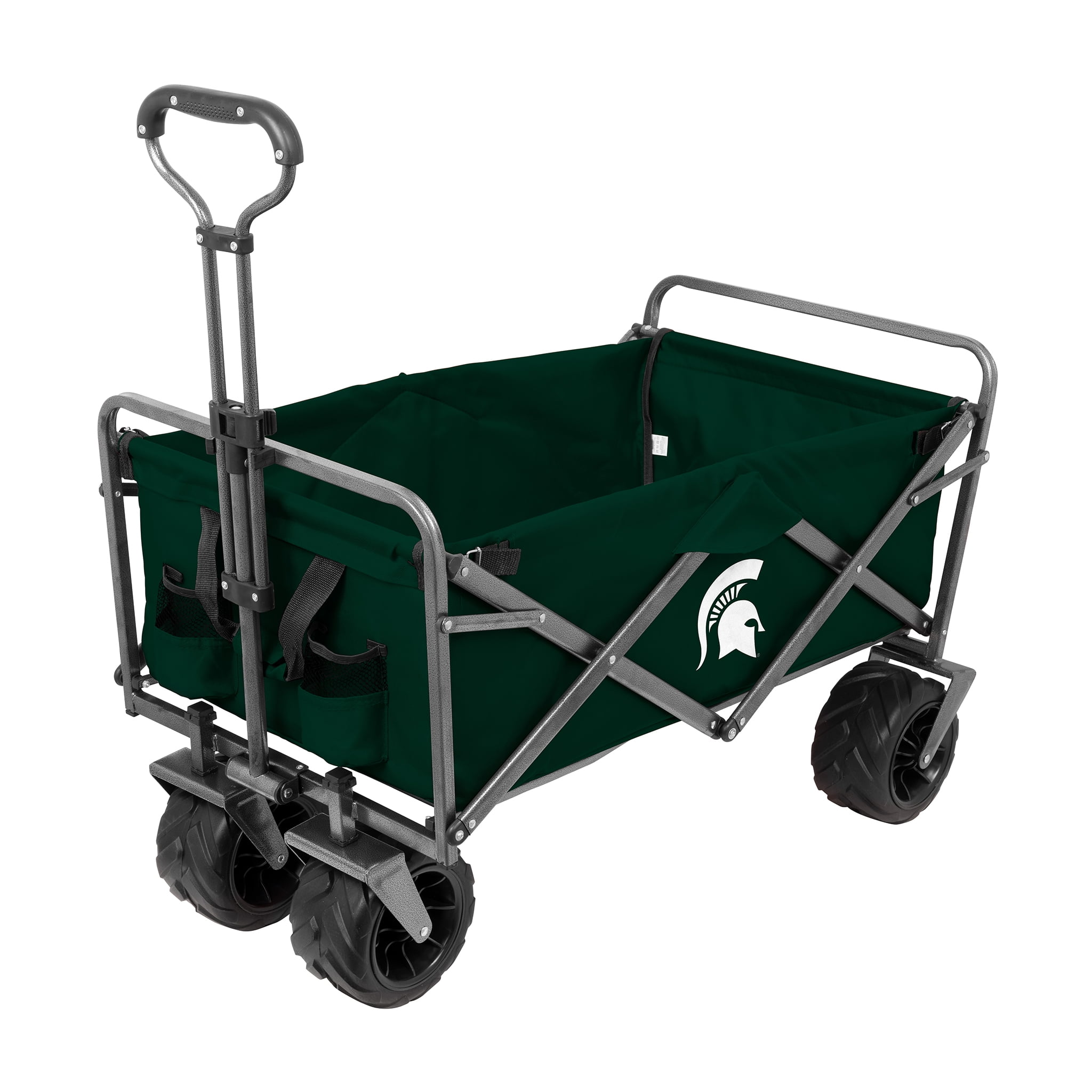 Smart Design Collegiate Heavy Duty Sports Wagon- Michigan St Spartans