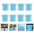 thumbnail image 3 of 8pcs Simple Plastic Plant Pot Garden Flower Planter Plastic Plant Nursery Pots, 3 of 8
