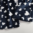 thumbnail image 7 of Women Pajama Pants Plush Sleep Pants Soft Elastic Waist Pajama Bottoms Patterned Pants With 2 Pockets for Comfortable Sleep and Lounge,Dark Blue,S, 7 of 7