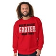 thumbnail image 5 of Worlds Greatest Father I Mean Farter Men's Crewneck Sweatshirt Brisco Brands S, 5 of 5