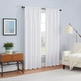 thumbnail image 5 of White 84 x 42 Braxton Thermaback Blackout Curtain Panel by Eclipse Collection, 5 of 5