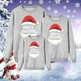 thumbnail image 2 of QIUOMBBP Family Matching Christmas Sweatshirt Long Sleeve Crewneck Pullover Tops Xmas Cute Graphic Blouse Shirts Gray, 2 of 8