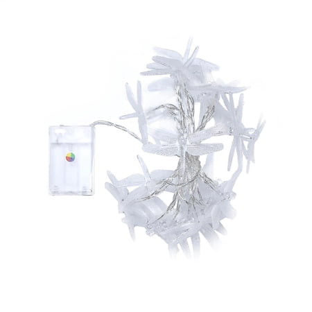 Battery Powered Dragonfly String Lights 20 Leds Waterproof Lighting ...