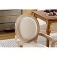 thumbnail image 4 of Cterwk Solid Wood Dining Chair,Set of 2,Cream White, 4 of 6