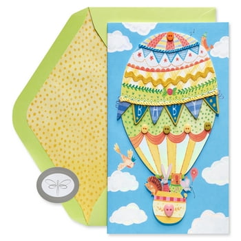 Papersong Premium Baby Card (Hot Air Balloon)