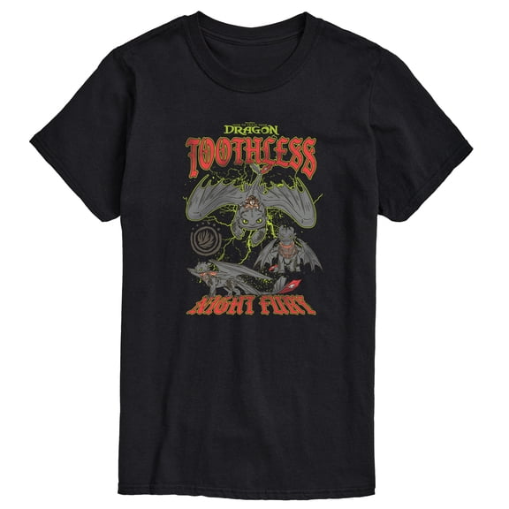 How to Train Your Dragon - Toothless Night Fury - Men's Short Sleeve Graphic T-Shirt