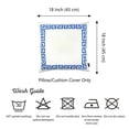 thumbnail image 4 of Blue and White Greek Key Classic Throw Pillow, 4 of 4