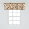 thumbnail image 2 of Ambesonne Roses Window Valance, Vintage Pastel Dreamcatcher, 54" X 18", Rust Mustard, 2 of 3