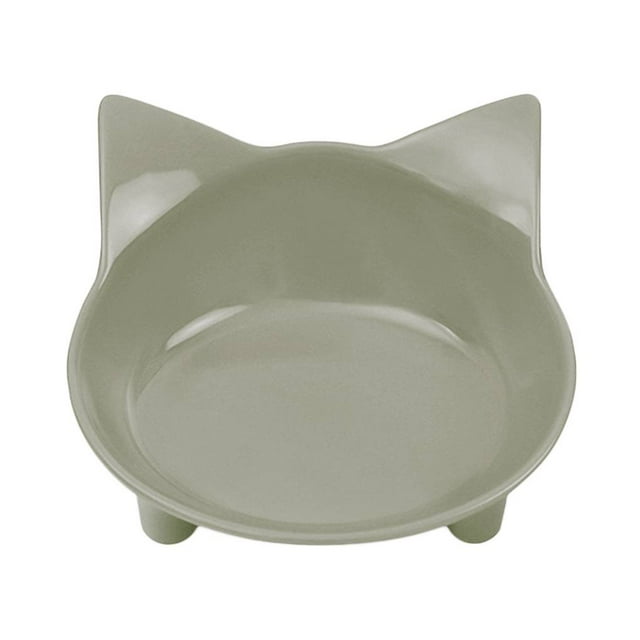 Methold Encantadores cuencos con forma de cara de gato, cuenco alimentador para perros y cachorros, de agua antideslizante Suministros para perros Gris Methold JJ16400-03