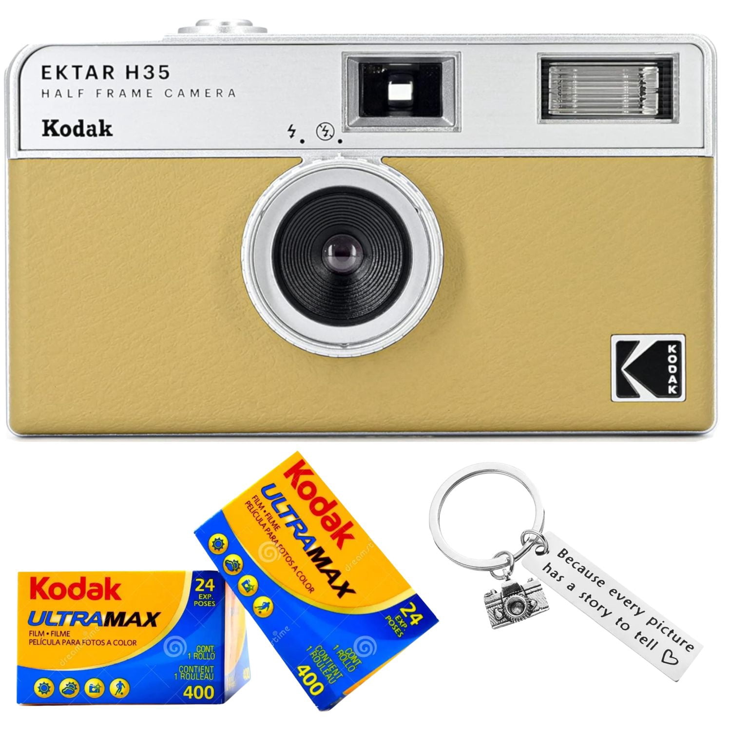 【新品】KODAK EKTAR H35N ＋Kodak ULTRAMAX 400 Kodak Ektar H35 Half-Frame Retro Camera Bundled with Kodak