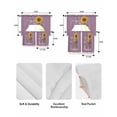 thumbnail image 5 of Violet Sunshine Sunflower Swag Kitchen Curtains Sets for Windows 24 Inch Length, Pastoral Bees Farmhouse Floral Short Window Curtain Panels Swags Valances and Tiers 3 Piece Set for Cafe/Dining Room, 5 of 5