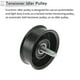 thumbnail image 5 of Polea tensora del cinturón serpentino Unique Bargains para Land Rover Range Rover 2002-2012 con tornillo No.PQR500350/7W8319A216CA Plástico Negro 1 Pcs, 5 of 6