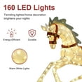 thumbnail image 3 of 42" Pre-Lit Outdoor Horse Christmas Decor with 160 Warm White Twinkling LED Lights, 3 of 6