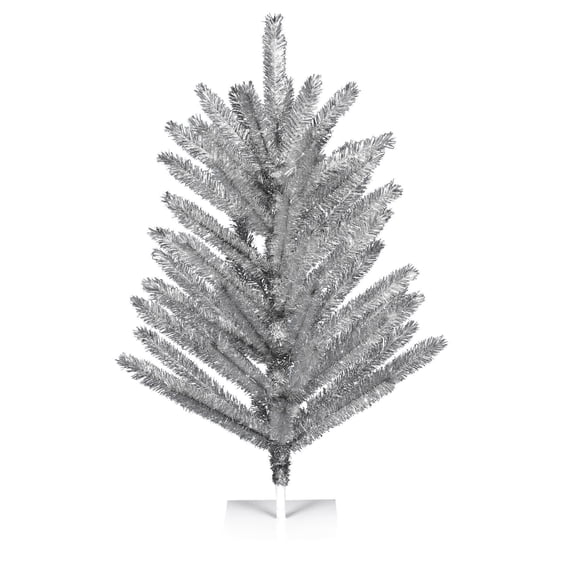 Vickerman 4' x 35" Vintage Aluminum Artificial Christmas Tree, Unlit