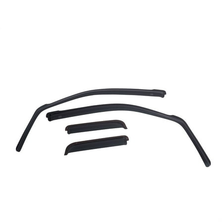 EGR 571621 in-Channel Window Visors Front and Rear Set, Dark Smoke Finish, Compatible with Select Chevrolet and GMC Models