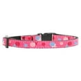thumbnail image 2 of Lollipops Nylon Ribbon Collar Bright Pink Cat Safety, 2 of 2