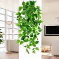 thumbnail image 3 of Plantas colgantes artificiales: hojas de hiedra falsa, plantas de cocina para pared, casa, habitación, jardín, boda, guirnalda, decoración interior y exterior, 3 of 5