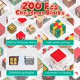 thumbnail image 5 of Bloques Construccion Magneticos Timetome T200 200 Piezas Cubicas STEM Montessori Edicion Navidad, 5 of 5