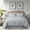 Blue, variant on JML 8 Piece Comforter Set - Soft Microfiber Cationic Dyeing Bed in a Bag, Queen, Dark Grey