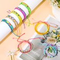 thumbnail image 2 of Pulseras Friendship Sureio, 24 unidades, coloridas, paracord para niñas, 2 of 6