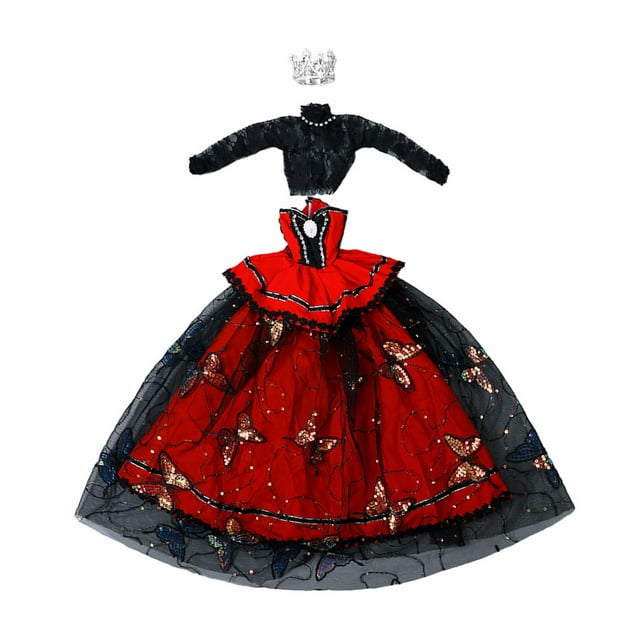 Ropa de muñeca de simulación, vestido de muñeca articulado, juguete para niños 1/3, hecho a mano, exquisito Estilo D