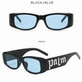 thumbnail image 4 of 1/2pcs Colorful candy colored fashionable wide leg sunglasses for men and women, UV resistant candy colored letter sunglasses, 4 of 10