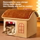 thumbnail image 4 of Casa Para Perros Interior, Casa Para Gatos Suave Y Lavable Extraíble Casa Cálida Cerrada De Invierno Con Cama Para Perros Y Gatos Algodón De Los PP, Cama Interior De La Casa Del, 4 of 7