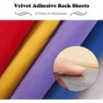 thumbnail image 4 of 19Pcs 8.3x11.8 Mixed Color Velvet Fabric Sticky Back Adhesive Back Sheets A4 Self-Adhesive Velvet Fabric Sheet Water Resistant, 4 of 9