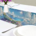 thumbnail image 4 of Yayeee Table Runner 90 inches Long Home Kitchen Dinning Party Decoration, Crystal Ocean, 4 of 7