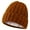 Brown, variant on Riforla Autumn and Winter Hats for Women Solid Warm Knit Ding Hat Wool Hat Bomber Hats Yellow