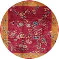 thumbnail image 1 of Ahgly Company Indoor Round Traditional Red Oriental Area Rugs, 4' Round, 1 of 6