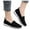 Black, variant on Oyedens Women's Mesh Slip On Loafers Walking Shoes Comfortable Flats Nursing Driving Work Shoes