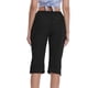 thumbnail image 4 of ICHUANYI Clearance Fashion Womens Casual Color Casual Elastic High Waist Wide Cropped Leg Loose Outdoor Fitness Running Climbing Trousers Pocket Pants(Black, XL) ICHUANYI WER2023081207131, 4 of 9