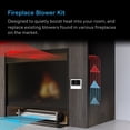 thumbnail image 2 of AC Infinity AIRBLAZE T12, Universal Fireplace Blower Fan Kit 12" with Temperature and Speed Controller, WiFi Integrated App Control, for Lennox, Hearth Glo, Majestic, Rotom, 2 of 7