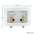 thumbnail image 3 of Dyconn Washing Machine Outlet Box with Water Hammer Arrestor, 1/2 inch x 3/4 inch MHT (Push-to-Connect), 3 of 3