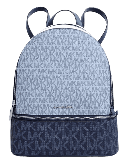 MICHAEL KORS Dallas Medium Signature Logo Backpack-DARK RASPBERRY