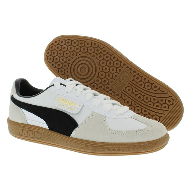 Puma Palermo Leather Womens Shoes Size 7, Color: Puma White