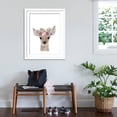 thumbnail image 3 of Art.com Floral Deer Art Print by Leah Straatsma, White Frame Wall Art, 32" x 40", 3 of 5