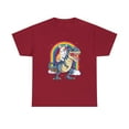thumbnail image 2 of Corgi Riding Dinosaur T-rex Space Galaxy Rainbow T-Shirt, 2 of 2