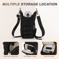 thumbnail image 3 of Unique Bargains Water Bottle Carrier Bag Convenient and Durable Crossbody Water Bottle Holder for Hiking Cycling  Black, 3 of 7