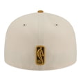 thumbnail image 4 of Men's New Era Cream/Tan Brooklyn Nets Two-Tone Color Pack 59FIFTY Fitted Hat, 4 of 7
