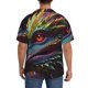 thumbnail image 3 of Fotbe Colorful Dragon Head Profile Camisa Estampada de Manga Corta para Hombre, Casual de Verano, Estilo Playero, Sin Arrugas-X-Large, 3 of 5