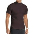 thumbnail image 4 of HAOMEILI Men's Long/Short Sleeve Polo Shirts Quarter-Zip Casual Slim Fit Mock Neck Basic Designed Cotton Shirts, 4 of 5