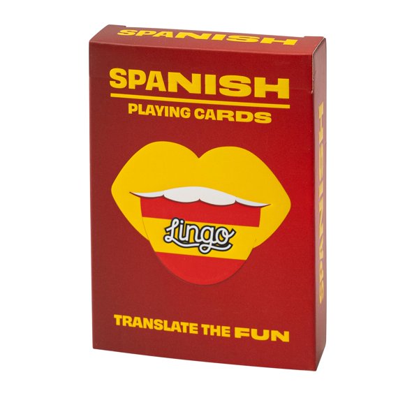 Naipes de jerga española | Tarjetas didácticas de viaje | Aprenda vocabulario en español de una manera fácil y divertida | 52 traducciones esenciales