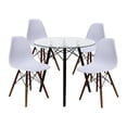 thumbnail image 1 of Set Comedor Cristal Redondo 80cm y 4 Sillas Eames Mundo In Minimalista, 1 of 10