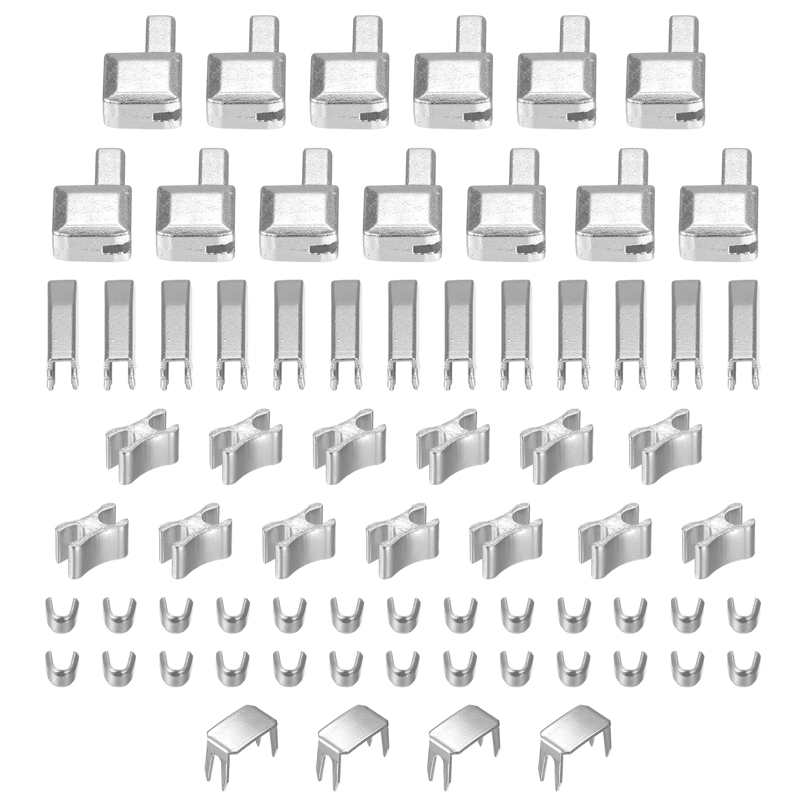 Uxcell Zipper Repair Kits, #3 Metal Latch Slider Retainers Box