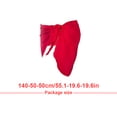 thumbnail image 2 of Jygee Beach Sarong Coverups Traje de baño Wrap Traje de baño Falda Protección Solar Ropa de Gasa con Corbata Abierta Ajustable Traje de baño para Exteriores,Rojo, 2 of 4