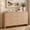Oak, variant on Vintagearth 6 Drawer Dresser for Bedroom, Curved 1.18" Thick FSC Certified Wood, Oak