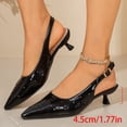 thumbnail image 5 of Viluyesy Pumps for Women Pointed Toe Slingback Kitten Heel Comfortable Dress Work Shoes Casual Walking Black Size 6.5, 5 of 10